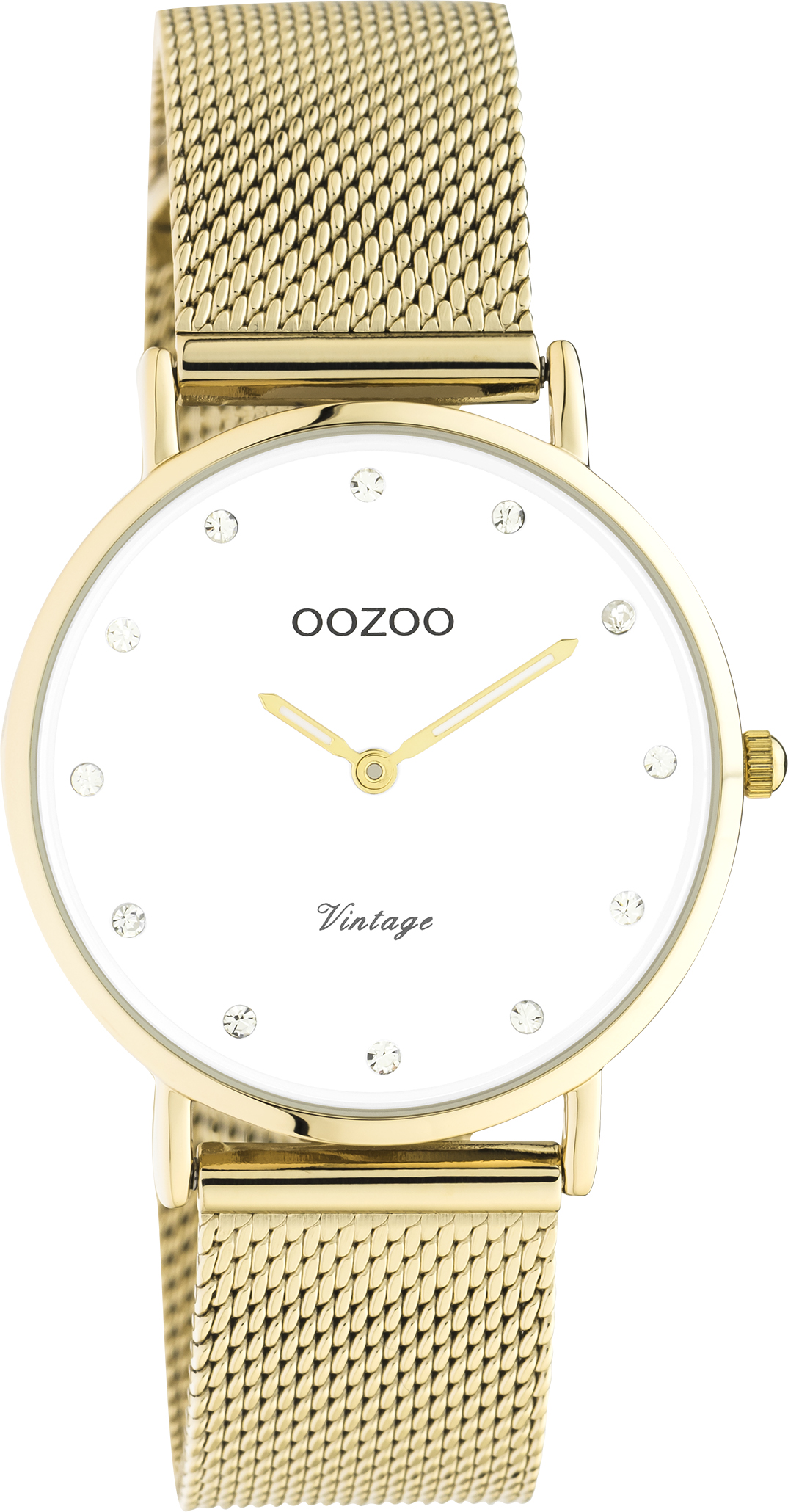 Ρολόι OOZOO Vintage - C20241 χρυσό με διάμετρο κάσας 32mm και μεταλλικό μπρασελέ. Κορυφαία ποιότητα και μοναδική τιμή. Ανακάλυψέ το στο eidolo.gr!