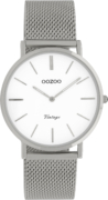 Ρολόι OOZOO Vintage - C9902 ασημί με διάμετρο κάσας 36mm και μεταλλικό μπρασελέ.