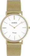 Ρολόι OOZOO Vintage - C9910 χρυσό με διάμετρο κάσας 36mm και μεταλλικό μπρασελέ.